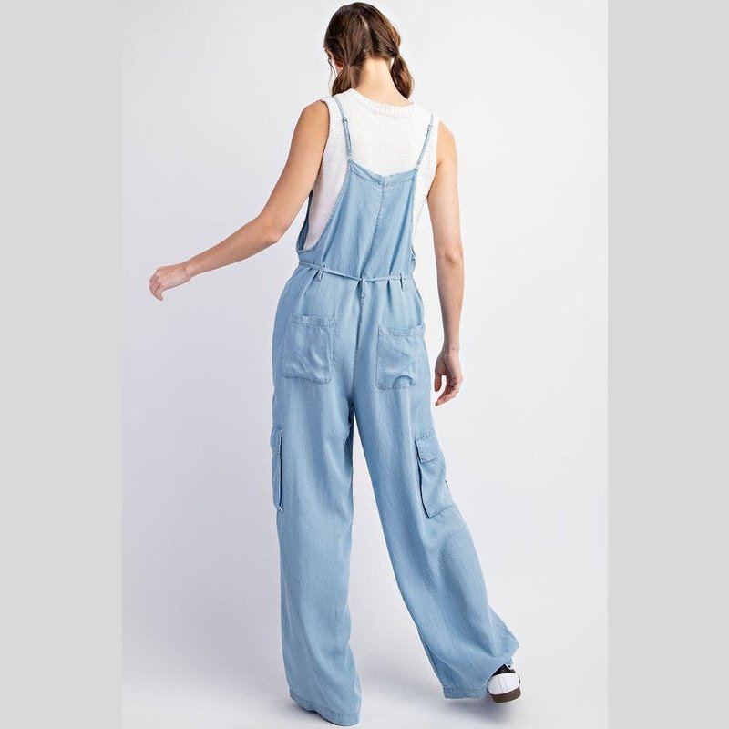 Twyla Mineral Washed Button Down Jumpsuit Overalls