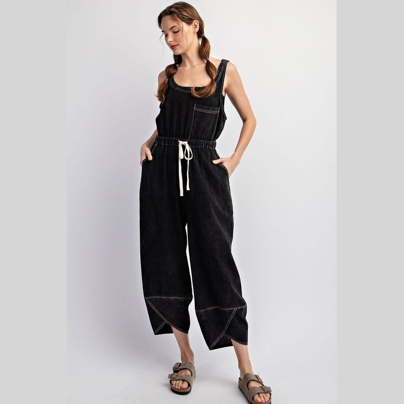 Sadie Mineral Washed Jumpsuit Overalls