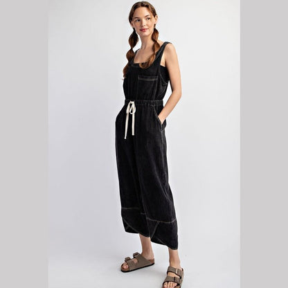 Sadie Mineral Washed Jumpsuit Overalls