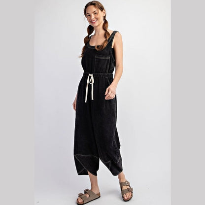 Sadie Mineral Washed Jumpsuit Overalls