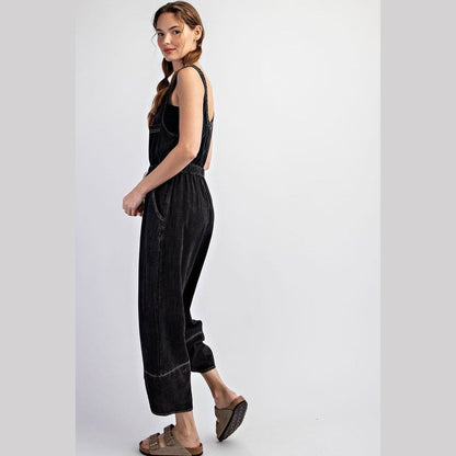 Sadie Mineral Washed Jumpsuit Overalls