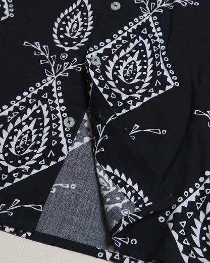 Men's Boho Print Camp Shirt