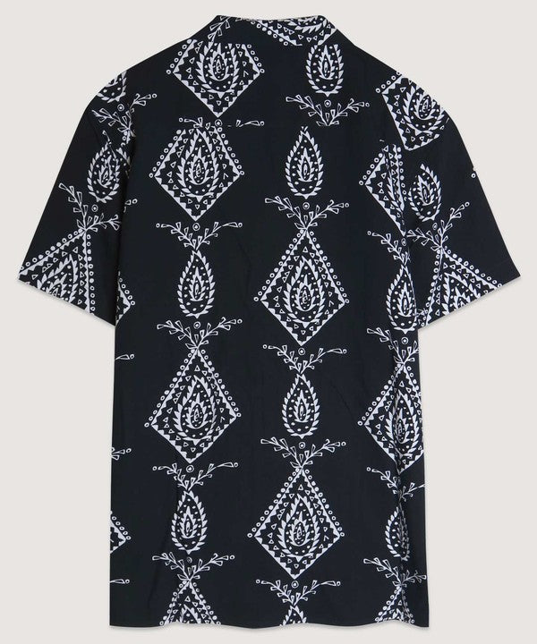 Men's Boho Print Camp Shirt