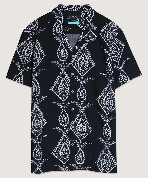 Men's Boho Print Camp Shirt
