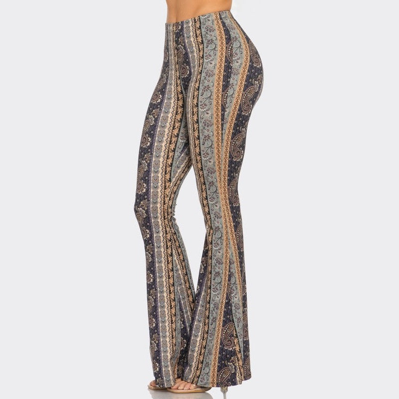 Dusty Paisley Flared Pants - The Feral Market
