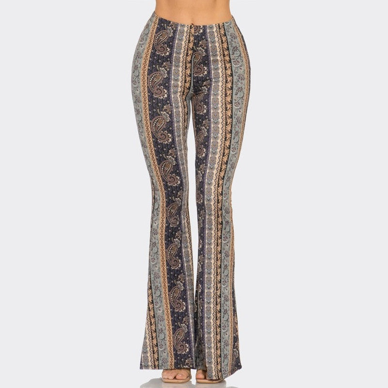 Dusty Paisley Flared Pants - The Feral Market
