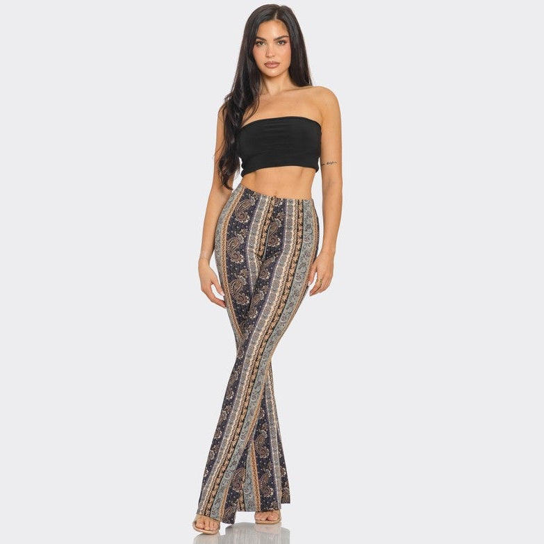 Dusty Paisley Flared Pants - The Feral Market