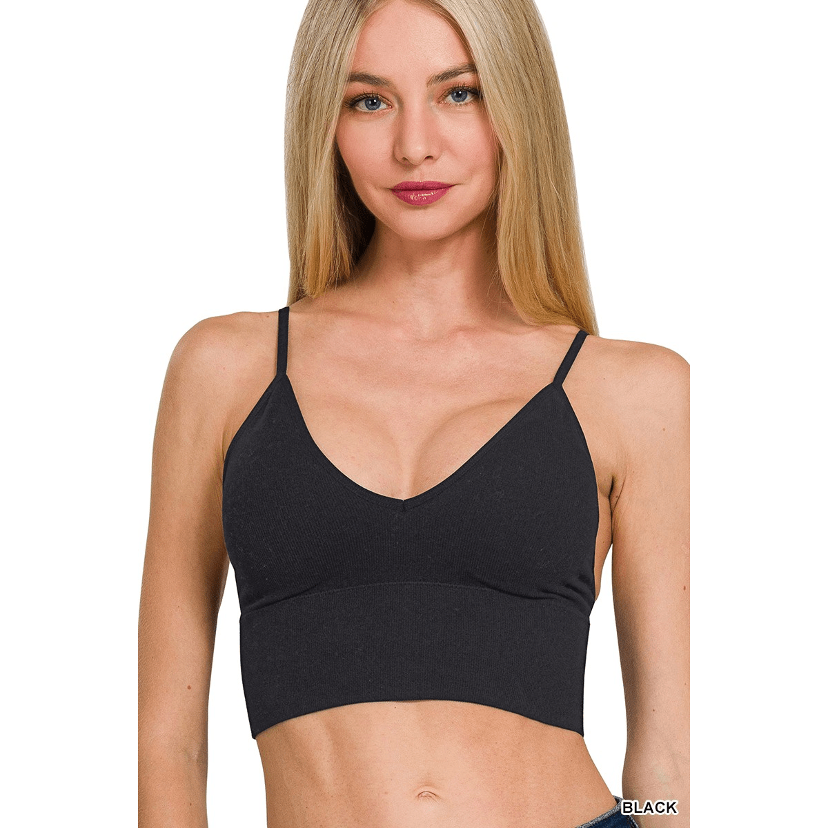 Ribbed Seamless Padded Bra Top - The Feral Market