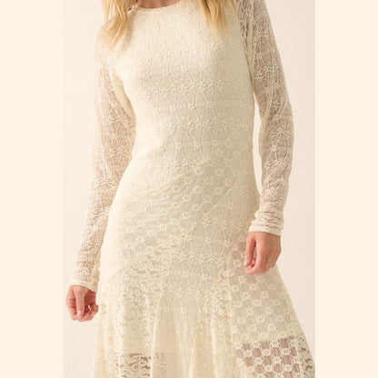 Montana Floral Lace Woven Maxi Dress