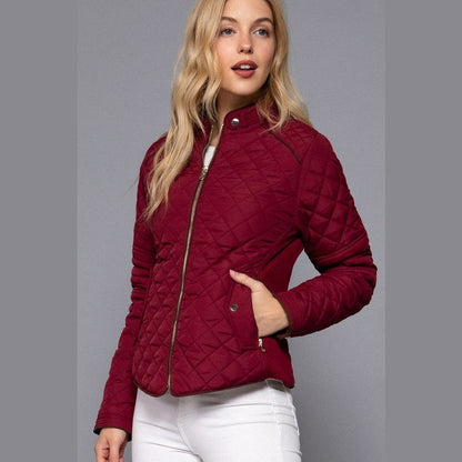 Rib Quilted Padded Jacket