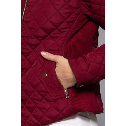 Rib Quilted Padded Jacket