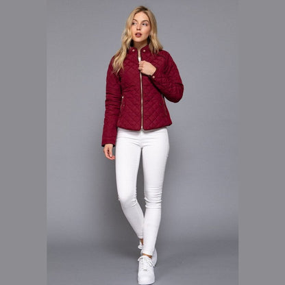 Rib Quilted Padded Jacket