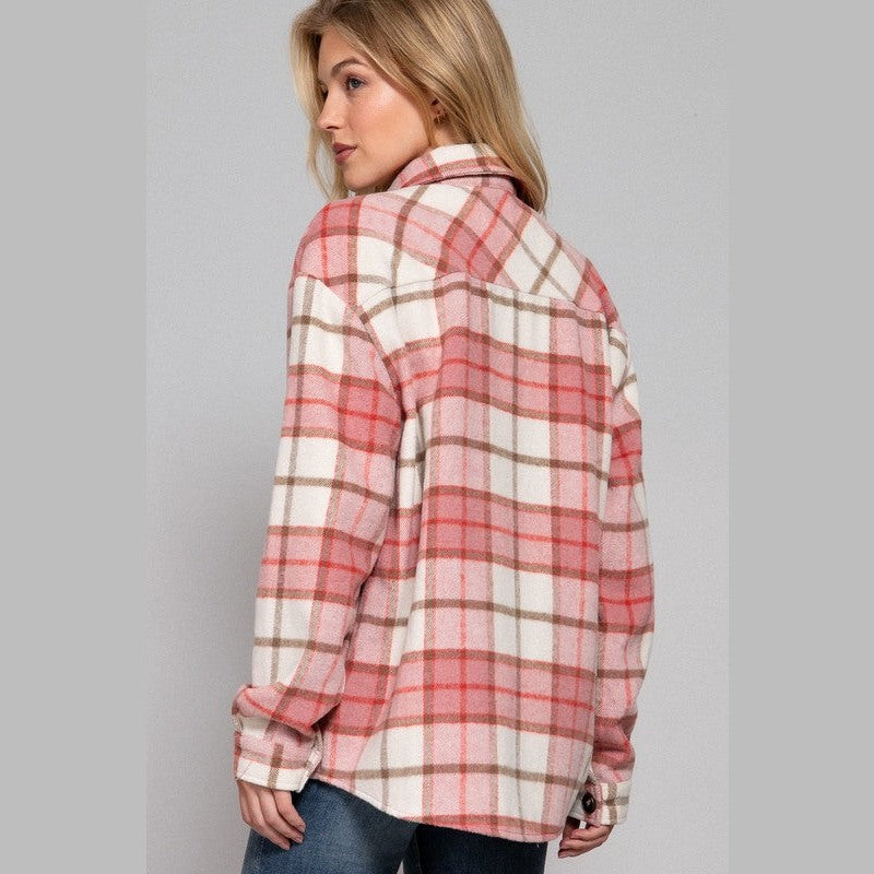 Claire Plaid Shirt Jacket