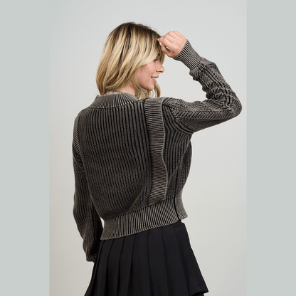 Mineral Wash Knit Jacket