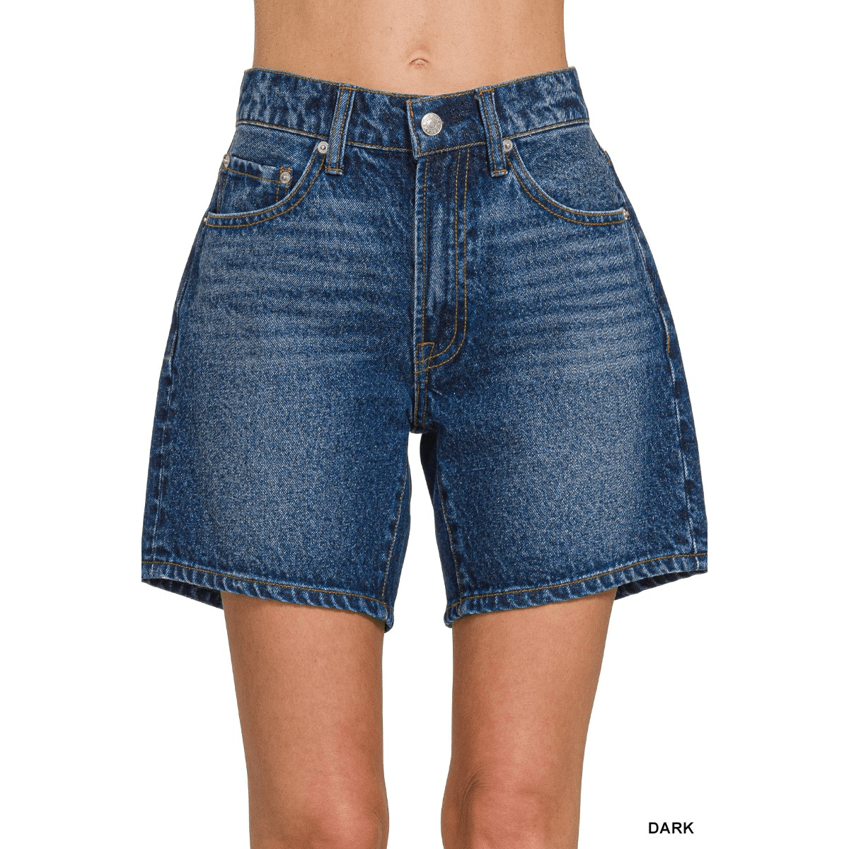 MID THIGH DENIM SHORT PANTS Mid Thich Denim Shorts