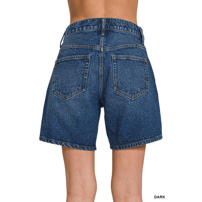 MID THIGH DENIM SHORT PANTS Mid Thich Denim Shorts