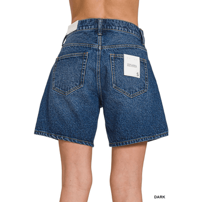 MID THIGH DENIM SHORT PANTS Mid Thich Denim Shorts