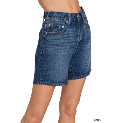 MID THIGH DENIM SHORT PANTS Mid Thich Denim Shorts