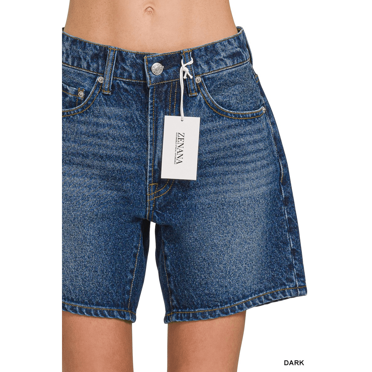 MID THIGH DENIM SHORT PANTS Mid Thich Denim Shorts
