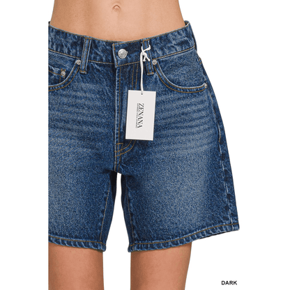 MID THIGH DENIM SHORT PANTS Mid Thich Denim Shorts