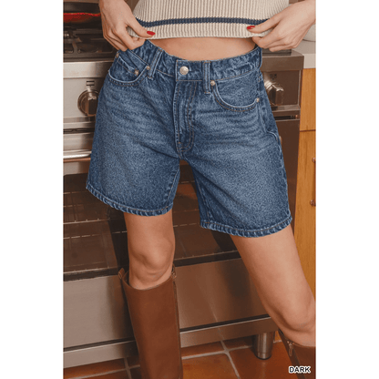 MID THIGH DENIM SHORT PANTS Mid Thich Denim Shorts