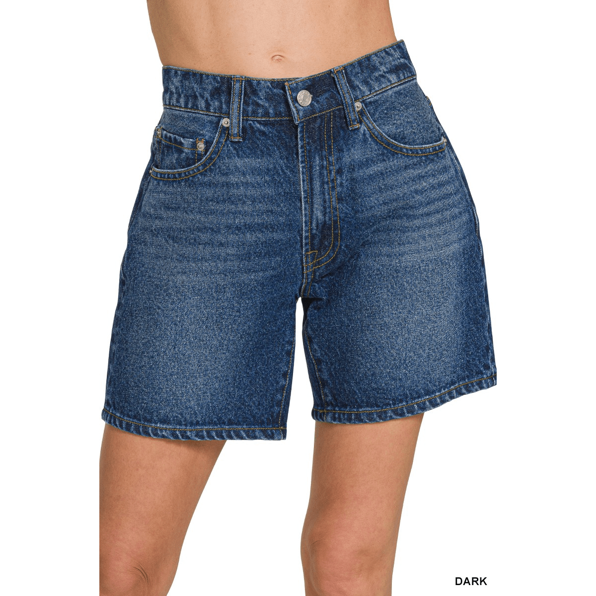 MID THIGH DENIM SHORT PANTS Mid Thich Denim Shorts