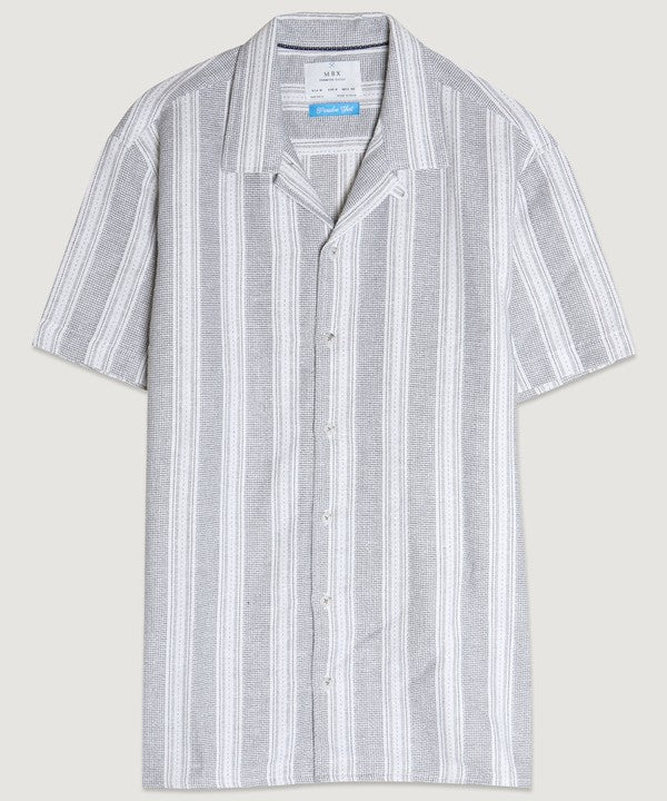Men's Textured Stripe Shirt