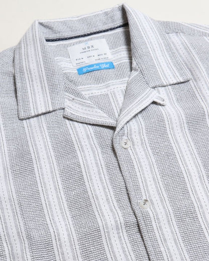 Men's Textured Stripe Shirt
