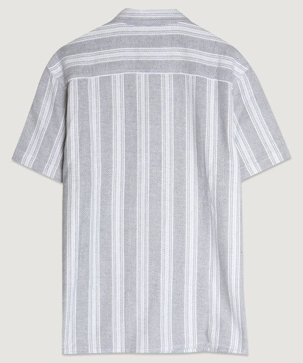 Men's Textured Stripe Shirt