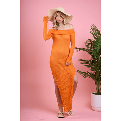 Off Shoulder Maxi Dress