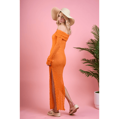 Off Shoulder Maxi Dress