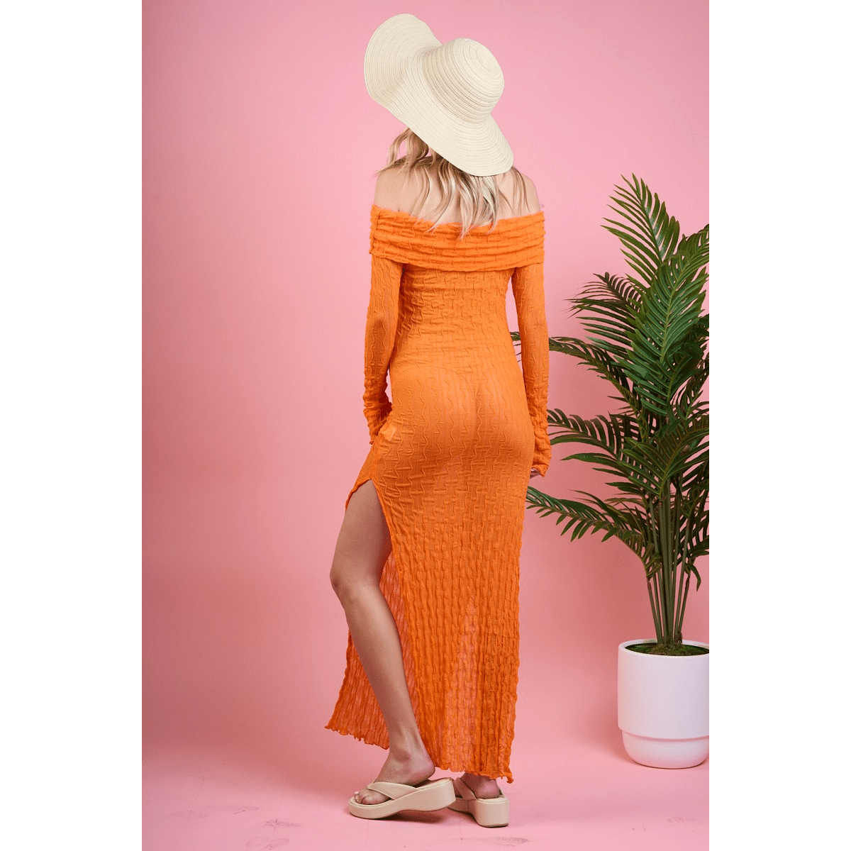 Off Shoulder Maxi Dress