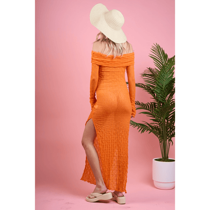 Off Shoulder Maxi Dress