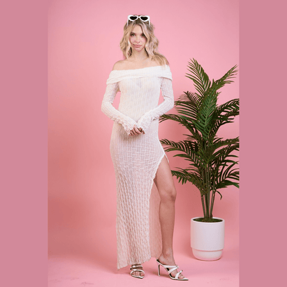 Off Shoulder Maxi Dress