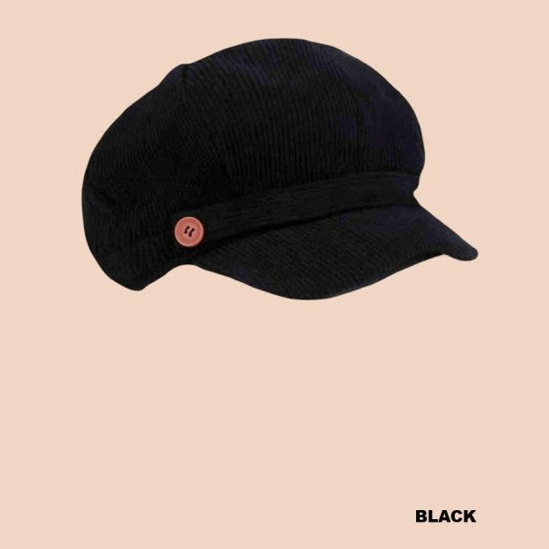 Corduroy Cabbie Hat Fitted