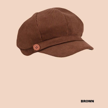 Corduroy Cabbie Hat Fitted