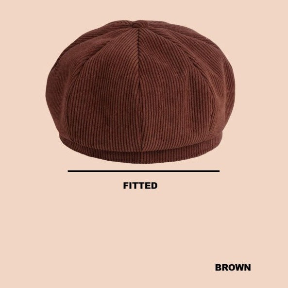 Corduroy Cabbie Hat Fitted