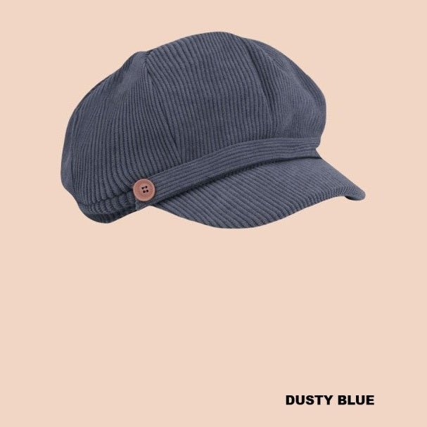 Corduroy Cabbie Hat Fitted