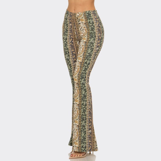 Forest Fae Floral Flare Pants - The Feral Market
