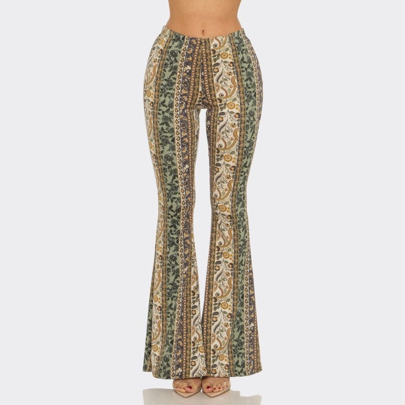 Forest Fae Floral Flare Pants - The Feral Market