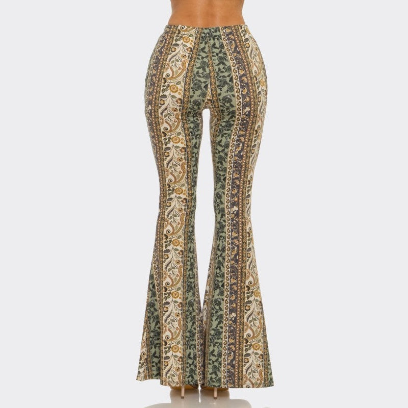 Forest Fae Floral Flare Pants - The Feral Market