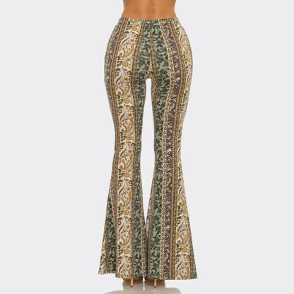 Forest Fae Floral Flare Pants - The Feral Market