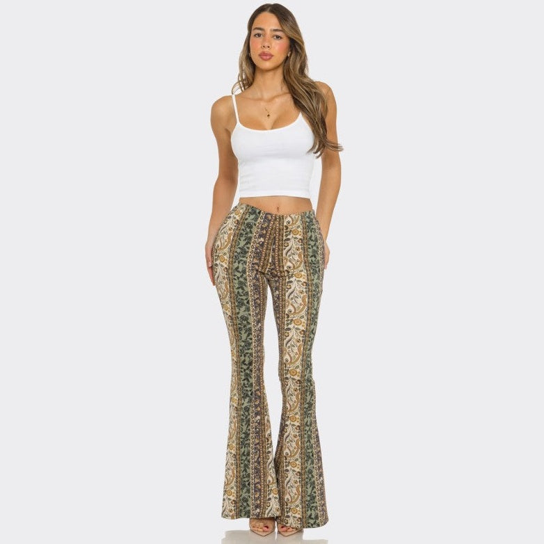 Forest Fae Floral Flare Pants - The Feral Market