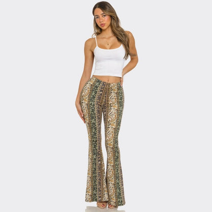 Forest Fae Floral Flare Pants - The Feral Market