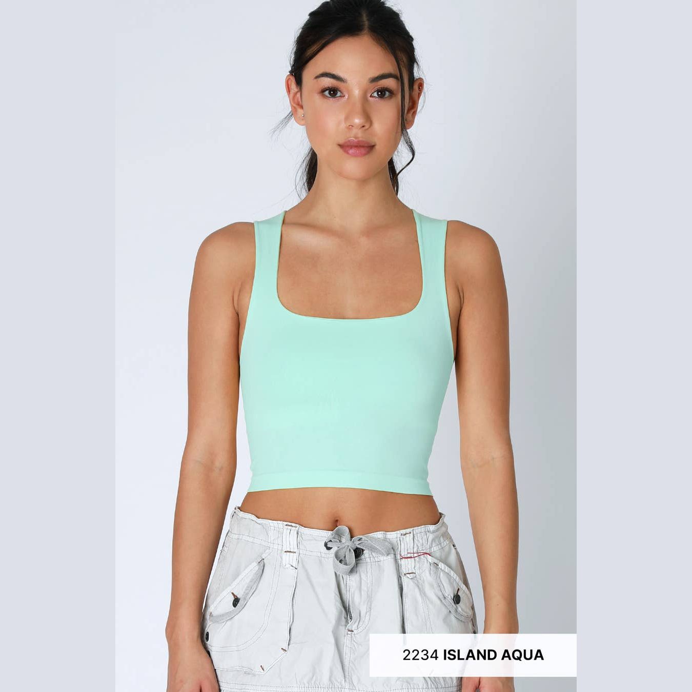 Clean Line Square Neck Top