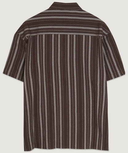 Men's Checker Striped  Shirt