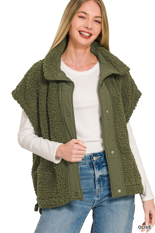 Oversized Faux Fur Vest