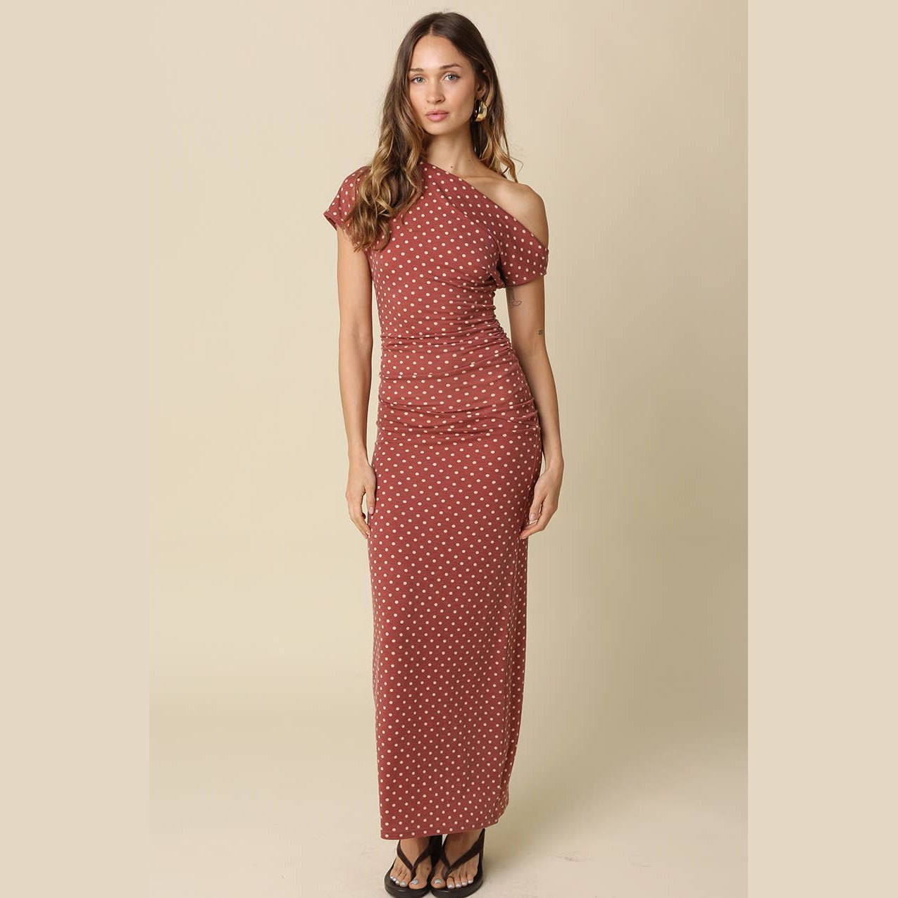 Camille Polka Dot Maxi Dress - The Feral Market