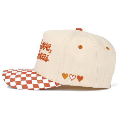 C.C WITH LOVE FROM 'State' Letter on Two Tone Trucker Hat