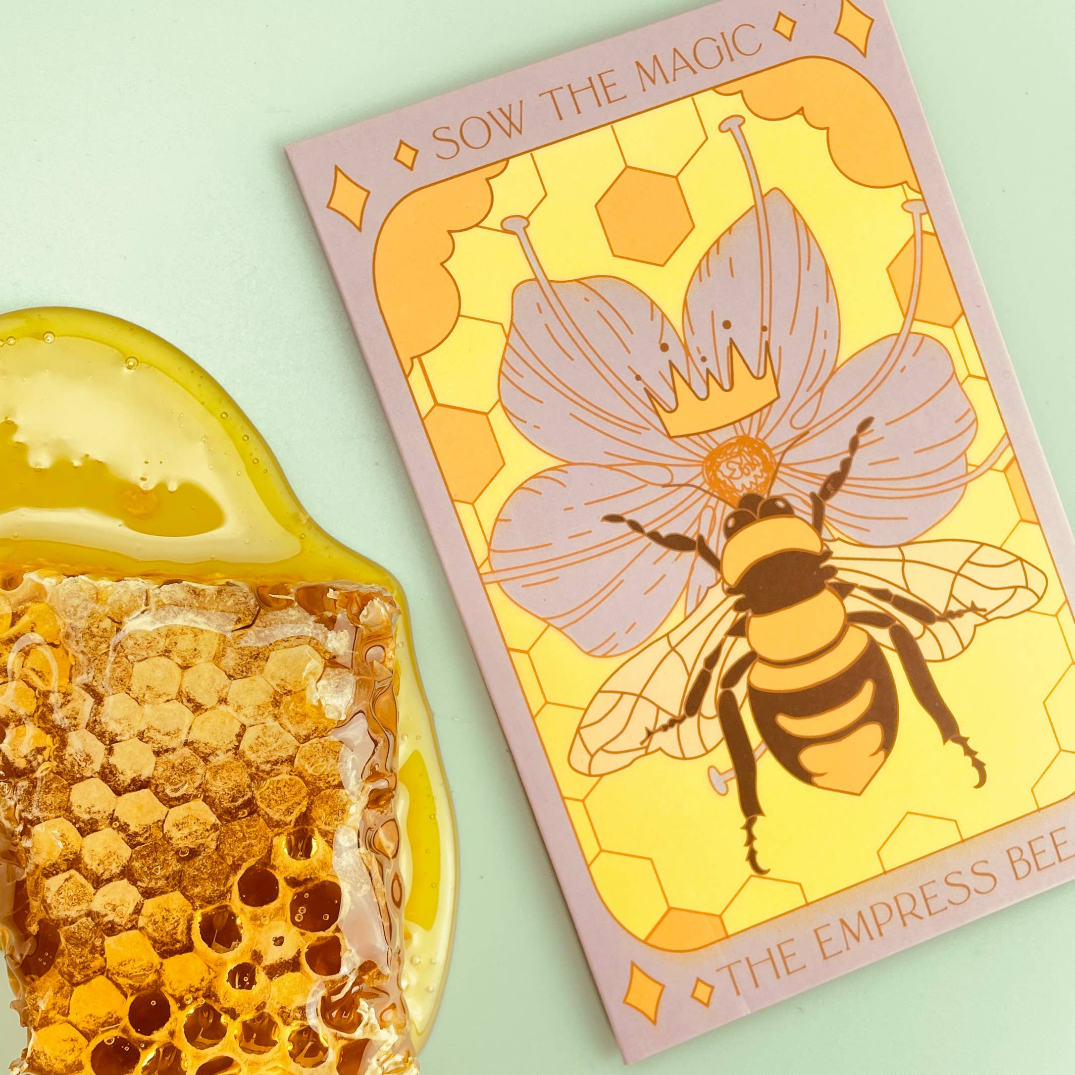 The Empress Bee Tarot Garden + Gift Seed Packet - Thumbnail 2